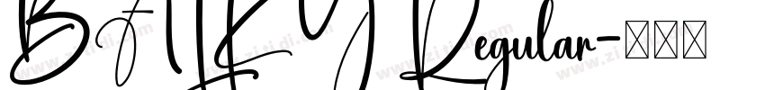 BALKY Regular字体转换